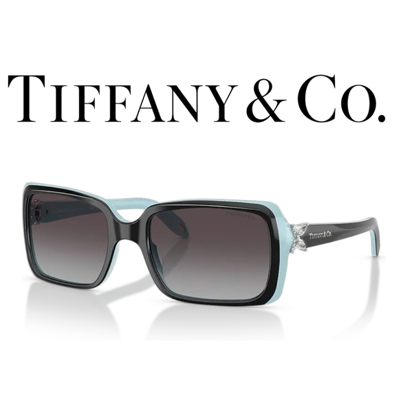 Tiffany & Co. Accessories - BNIB Tiffany & Co. 80553C Rectangle Sunglasses Top Black Azure  PRESCIPTION